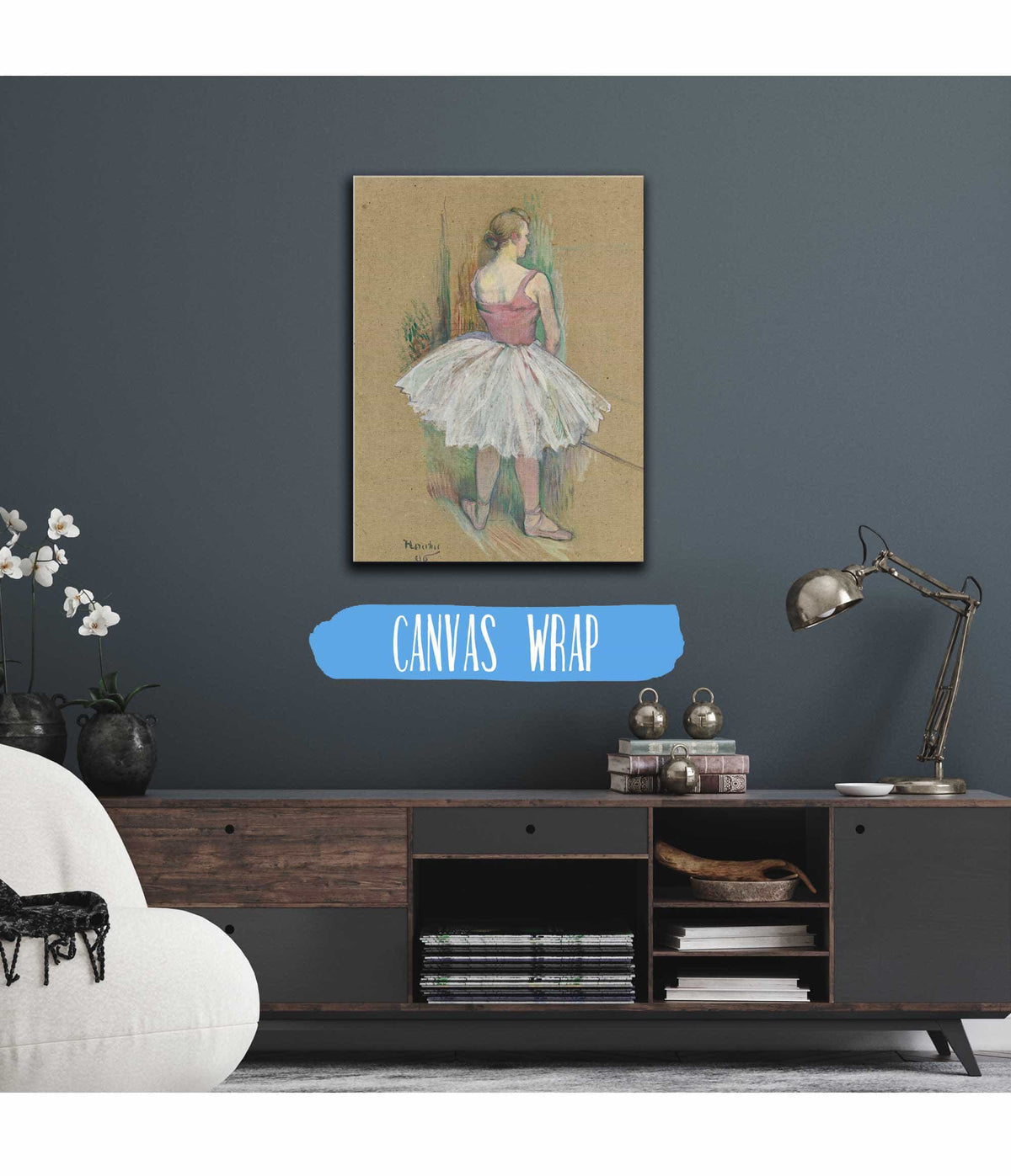 Danseuse En Pied Vue De Dos by Henri De Toulouse Lautrec