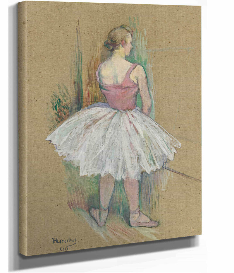 Danseuse En Pied Vue De Dos by Henri De Toulouse Lautrec