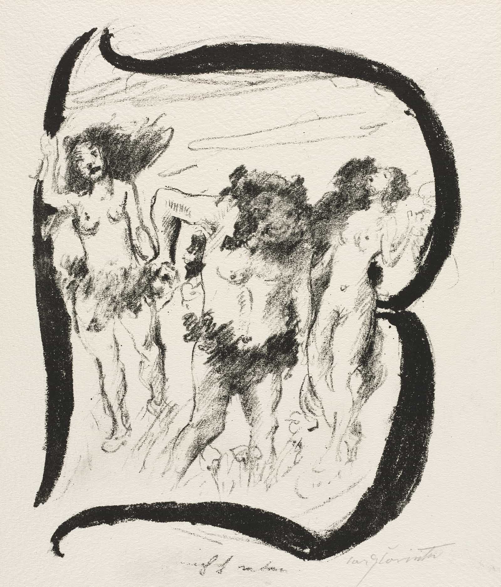 Das Abc Letter B by Lovis Corinth