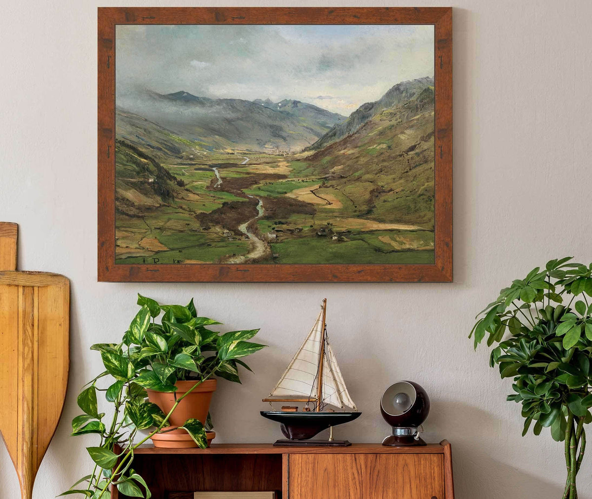 Das Gasteinertal Ii by Anton Romako