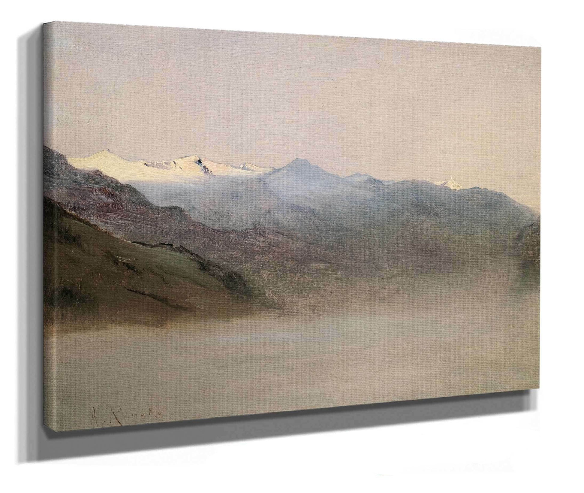 Das Gasteinertal Im Nebel by Anton Romako