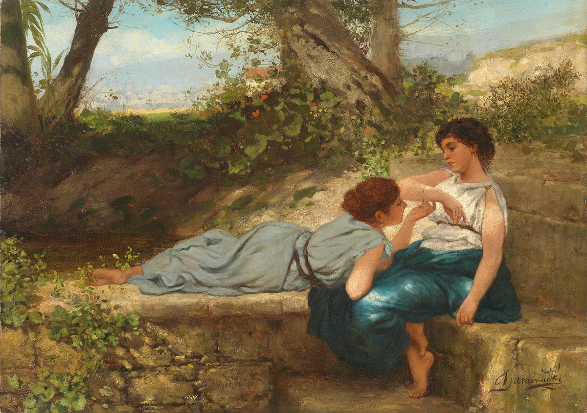 Das Gesprach by Henryk Siemiradzki