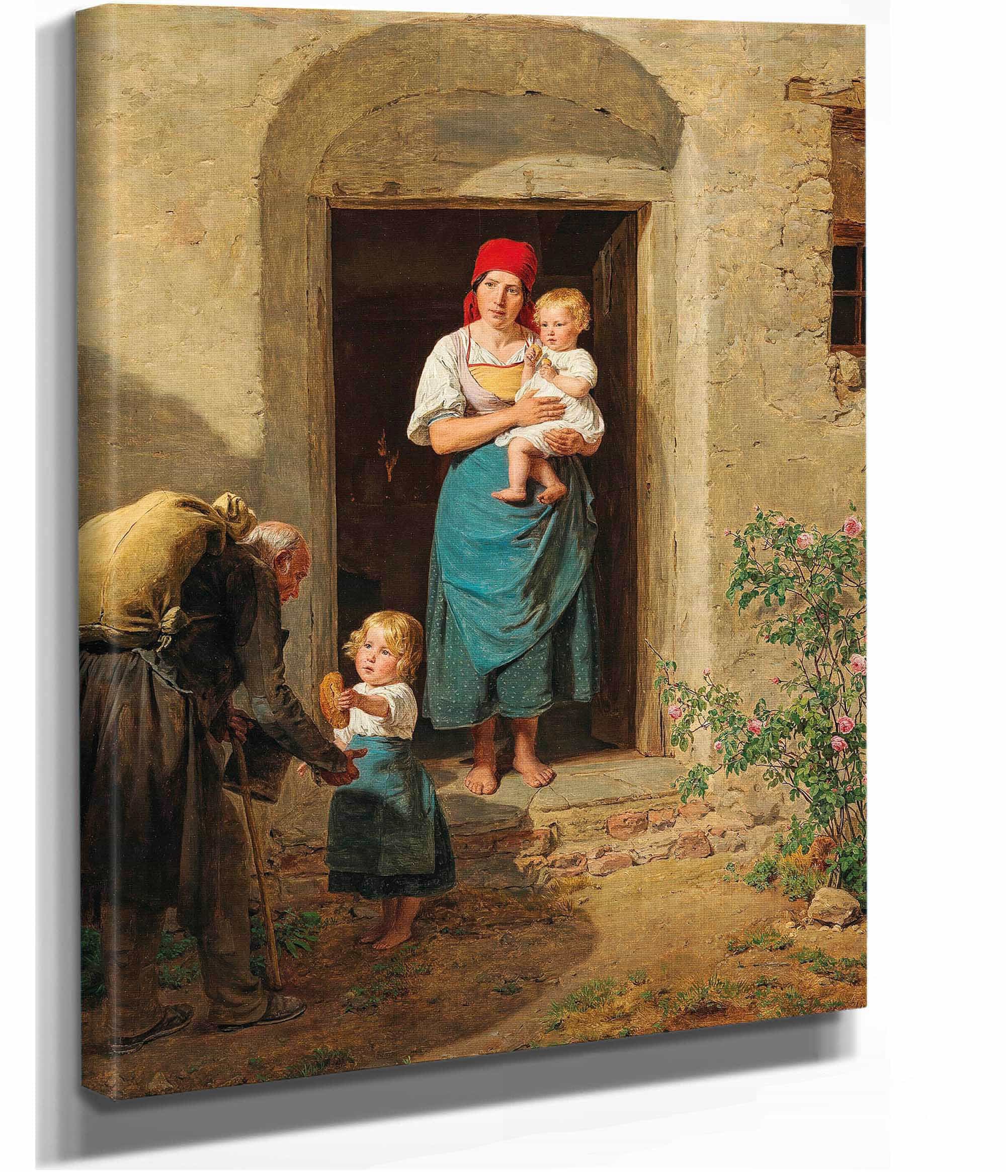 Das Gutmutige Kind Der Bettler by Ferdinand Georg Waldmuller