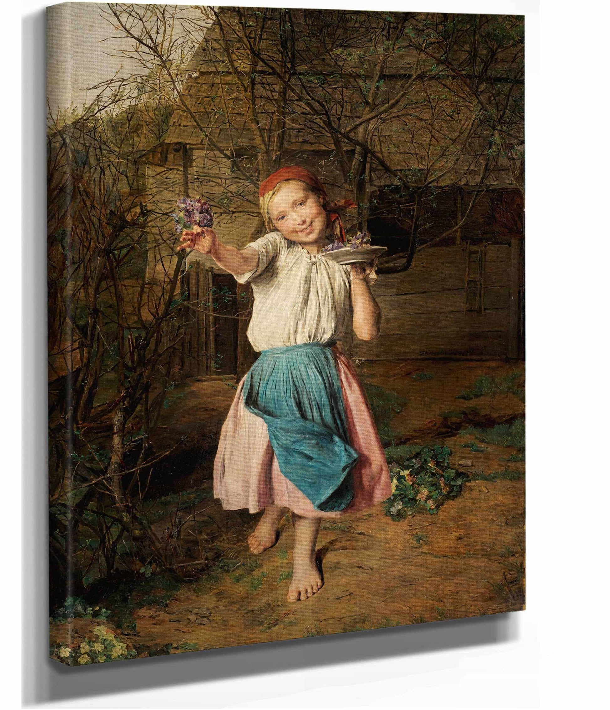 Das Veilchenmadchen The Violet Girl by Ferdinand Georg Waldmuller