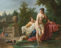 David And Bathsheba by Louis Jean Francois Lagrenee
