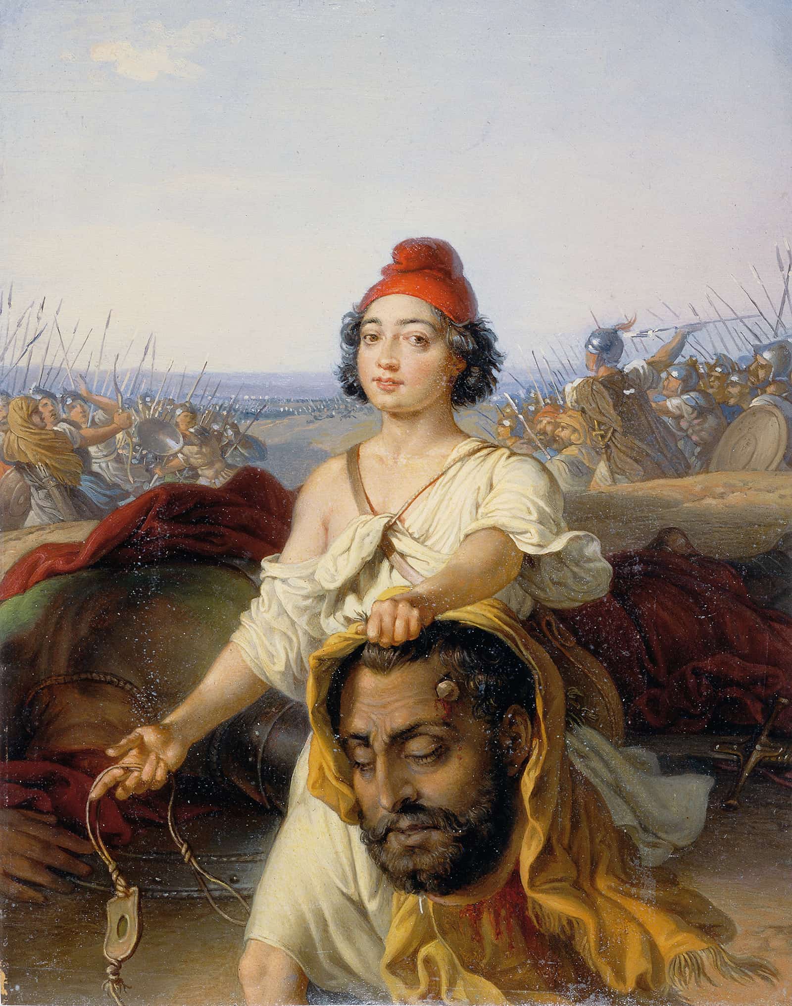 David Mit Dem Haupt Goliaths Before by Johann Peter Krafft