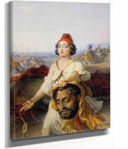 David Mit Dem Haupt Goliaths Before by Johann Peter Krafft