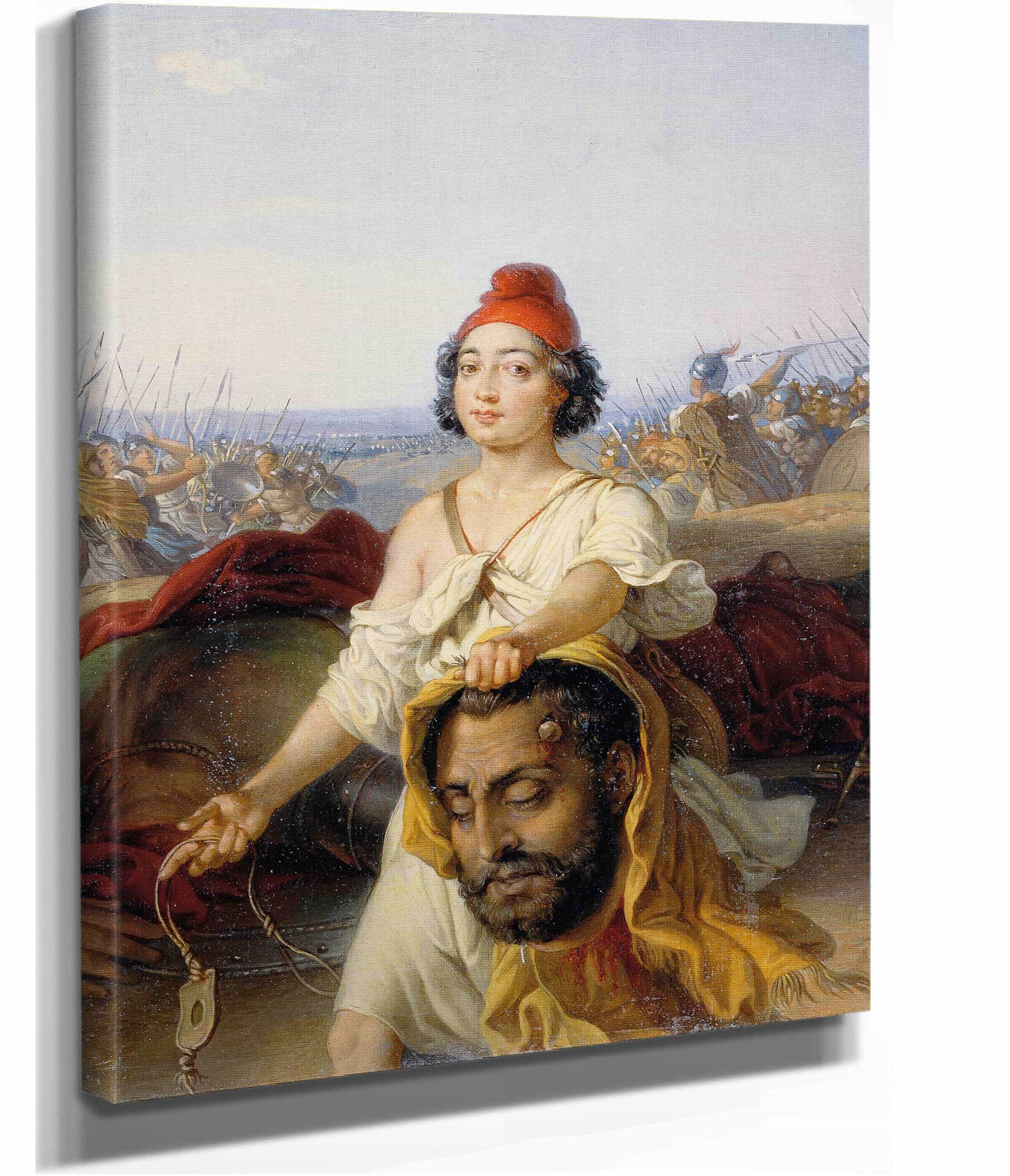 David Mit Dem Haupt Goliaths Before by Johann Peter Krafft