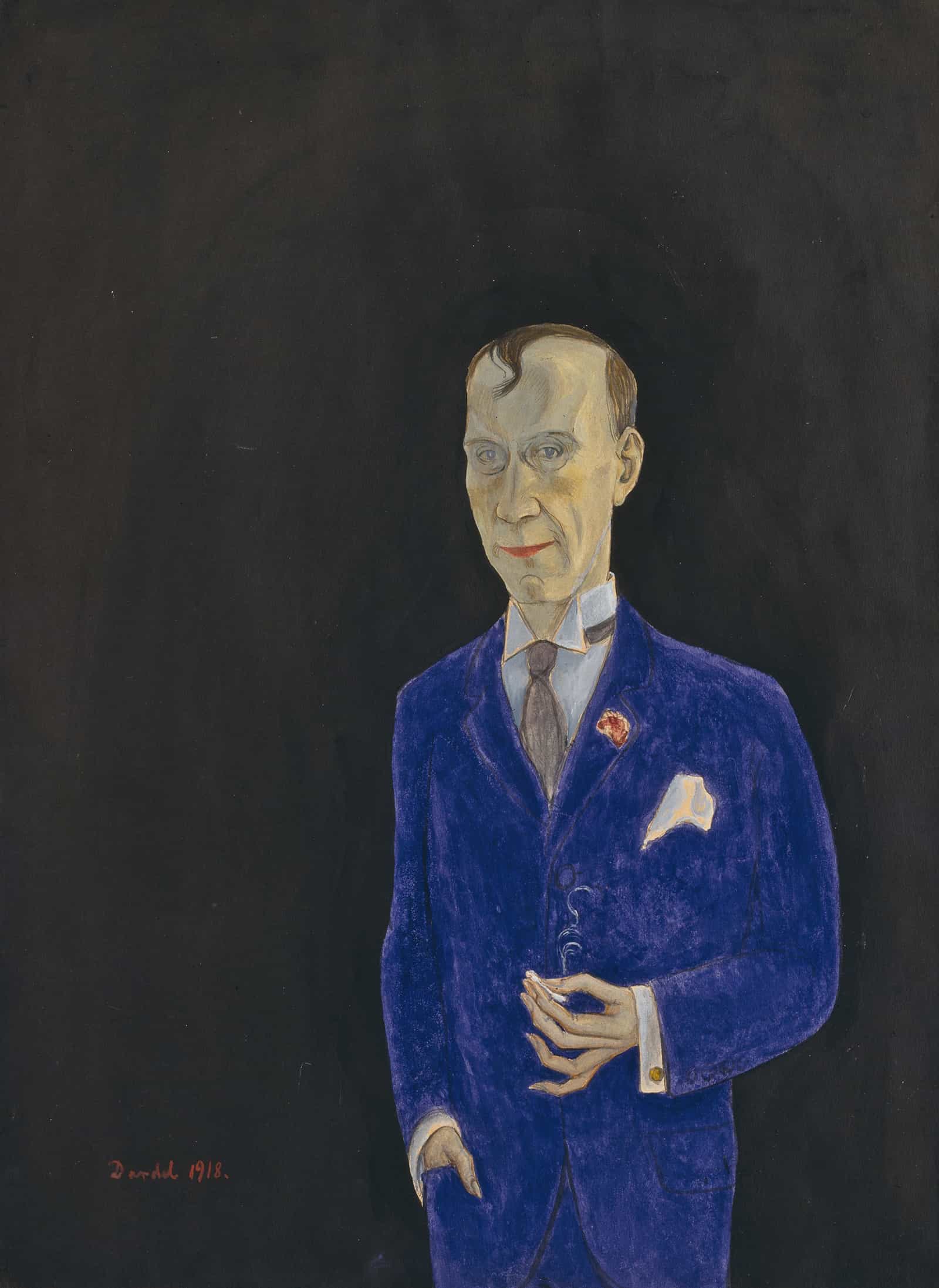 David Sprengel Skribent Kritiker by Nils Dardel