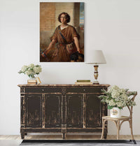 David With The Head Of Goliath Before by Johann Peter Krafft