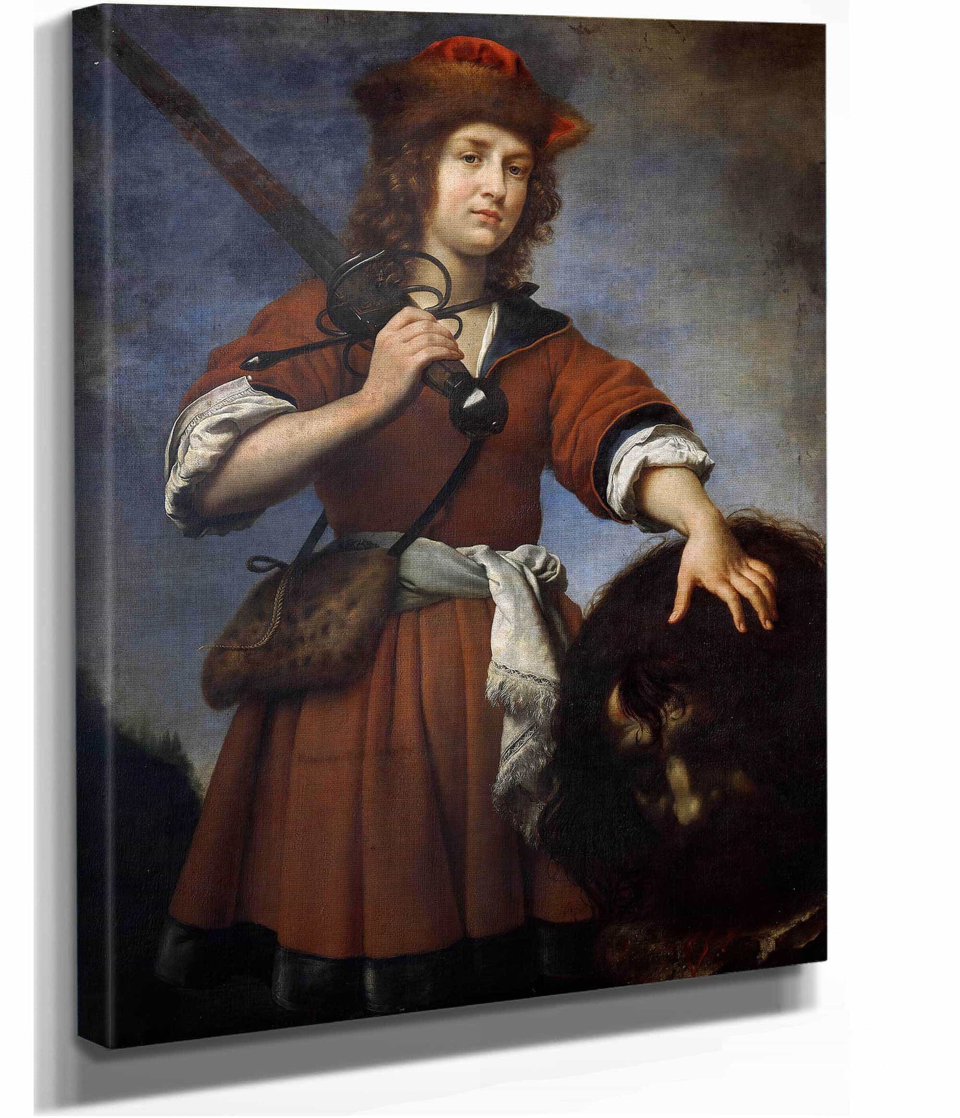 David With The Head Of Goliath by Carlo Dolci