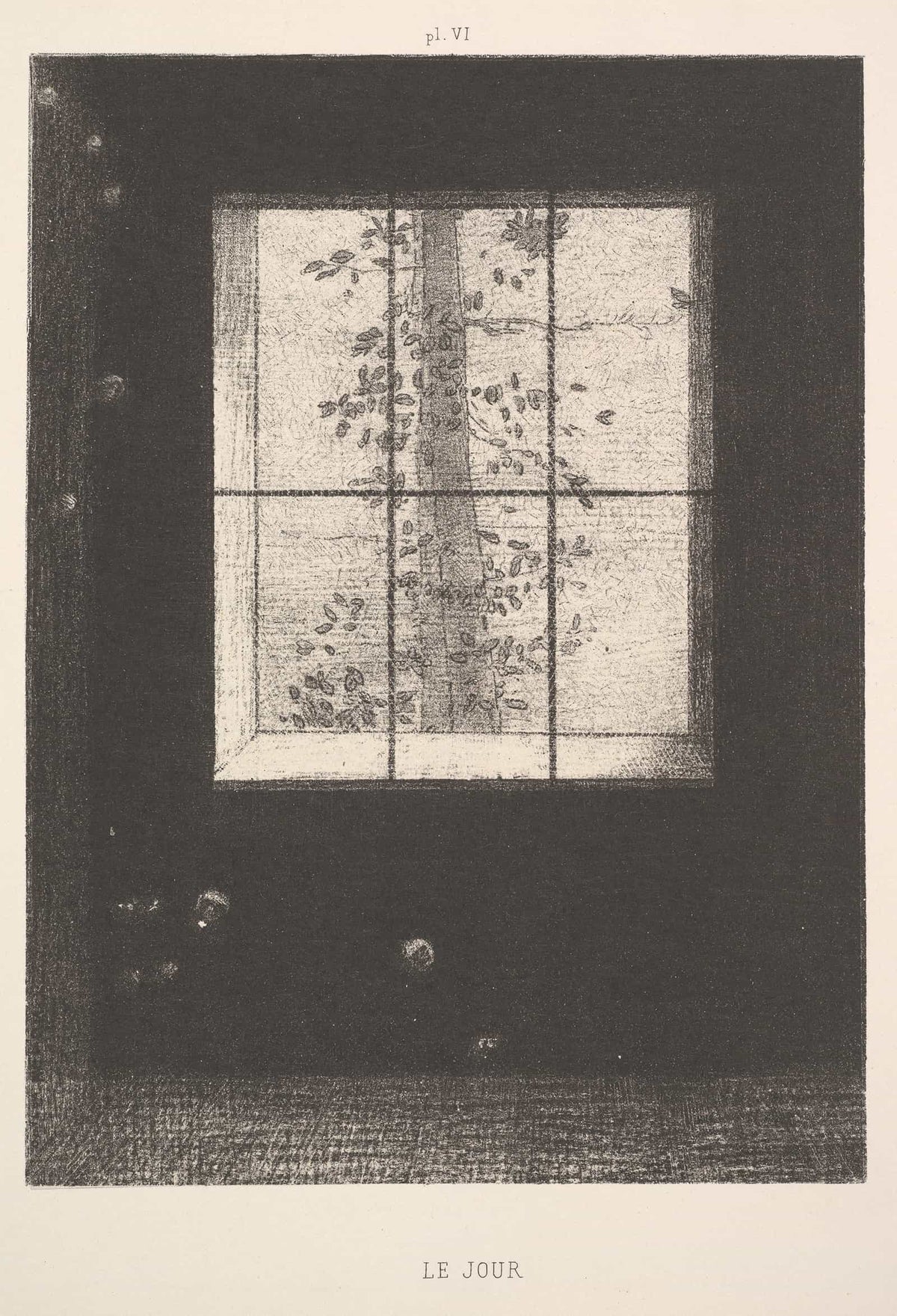 Day Le Jour From The Series Dreams Songes Plate Vi by Odilon Redon