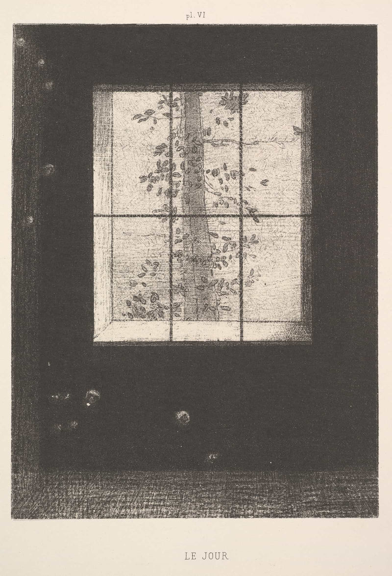 Day Le Jour From The Series Dreams Songes Plate Vi by Odilon Redon
