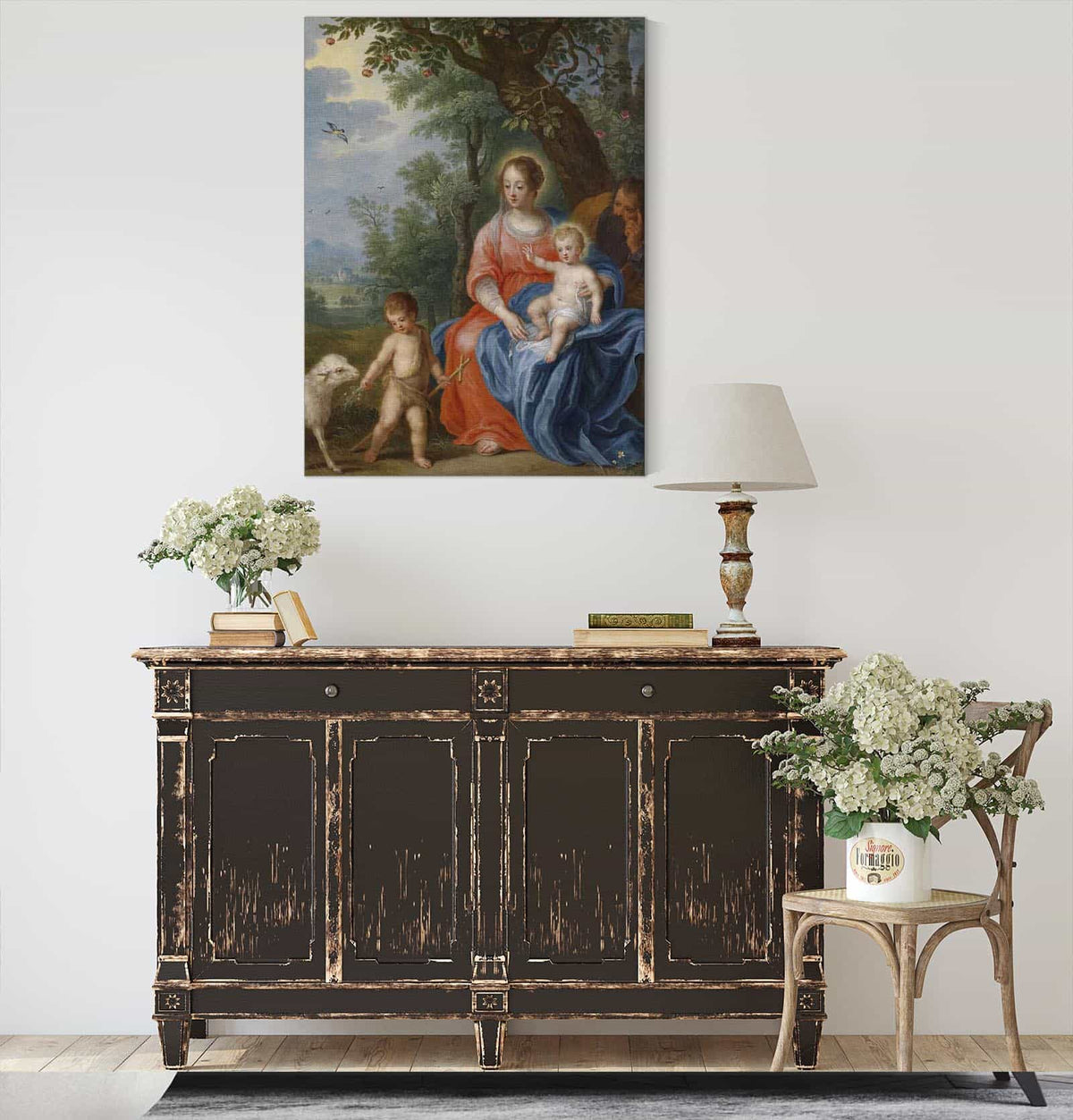 De Heilige Familie Met Johannes by Jan Brueghel The Younger