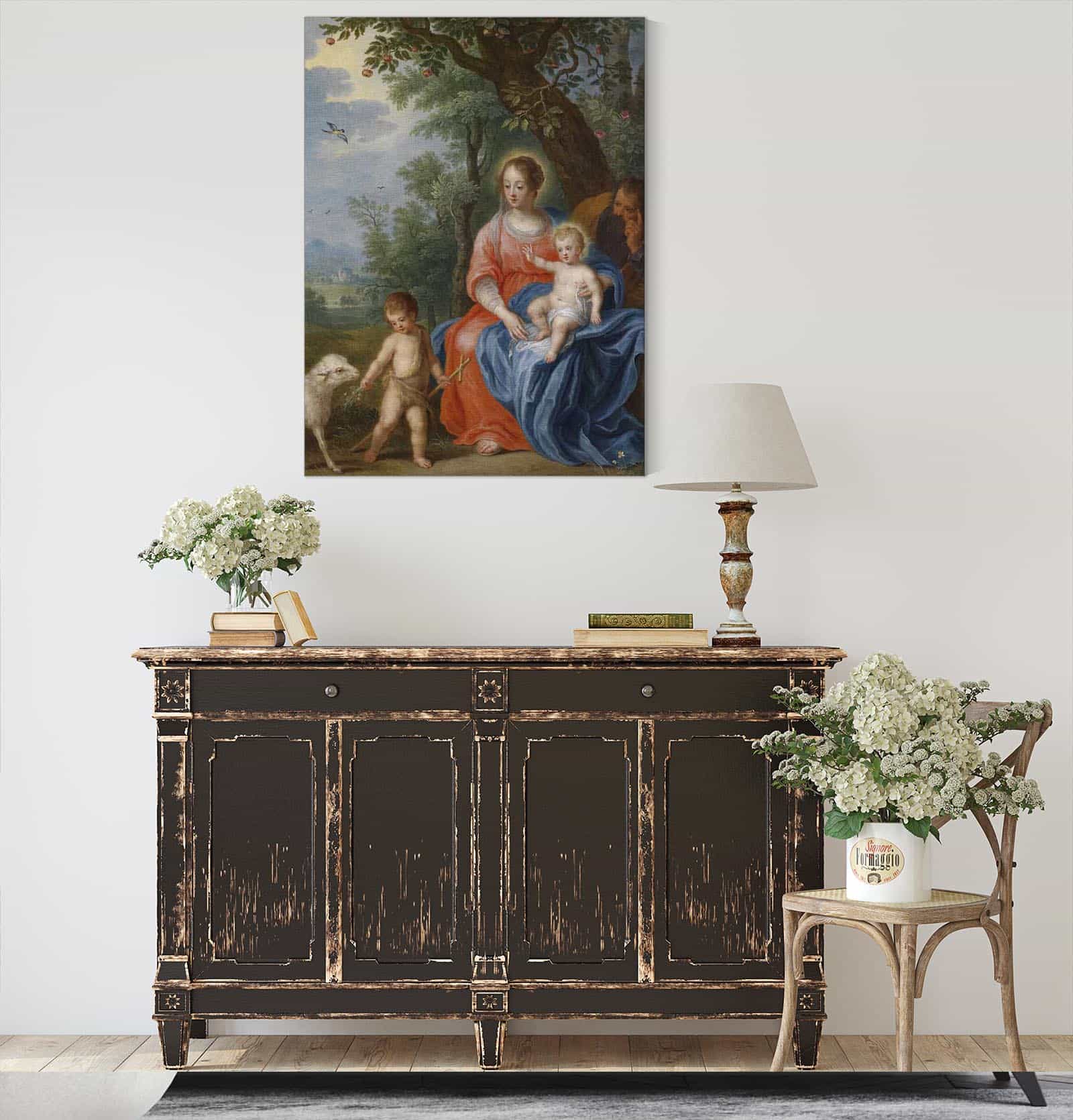 De Heilige Familie Met Johannes by Jan Brueghel The Younger