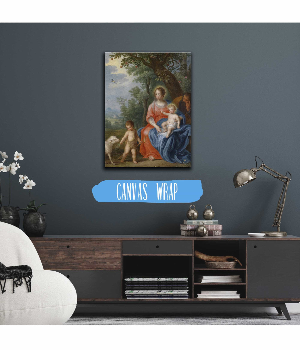 De Heilige Familie Met Johannes by Jan Brueghel The Younger