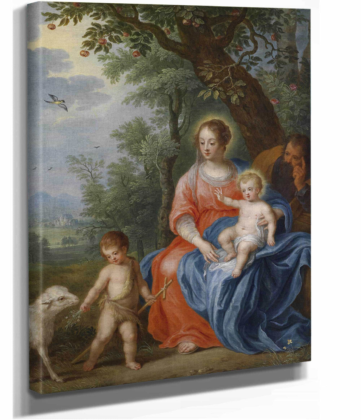 De Heilige Familie Met Johannes by Jan Brueghel The Younger