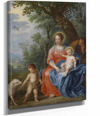 De Heilige Familie Met Johannes by Jan Brueghel The Younger