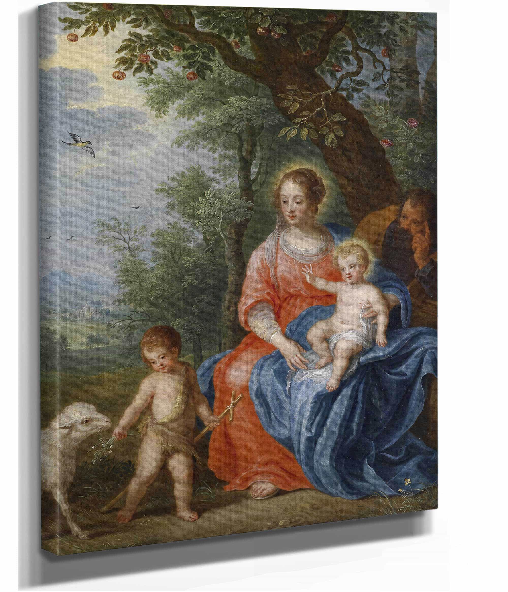 De Heilige Familie Met Johannes by Jan Brueghel The Younger