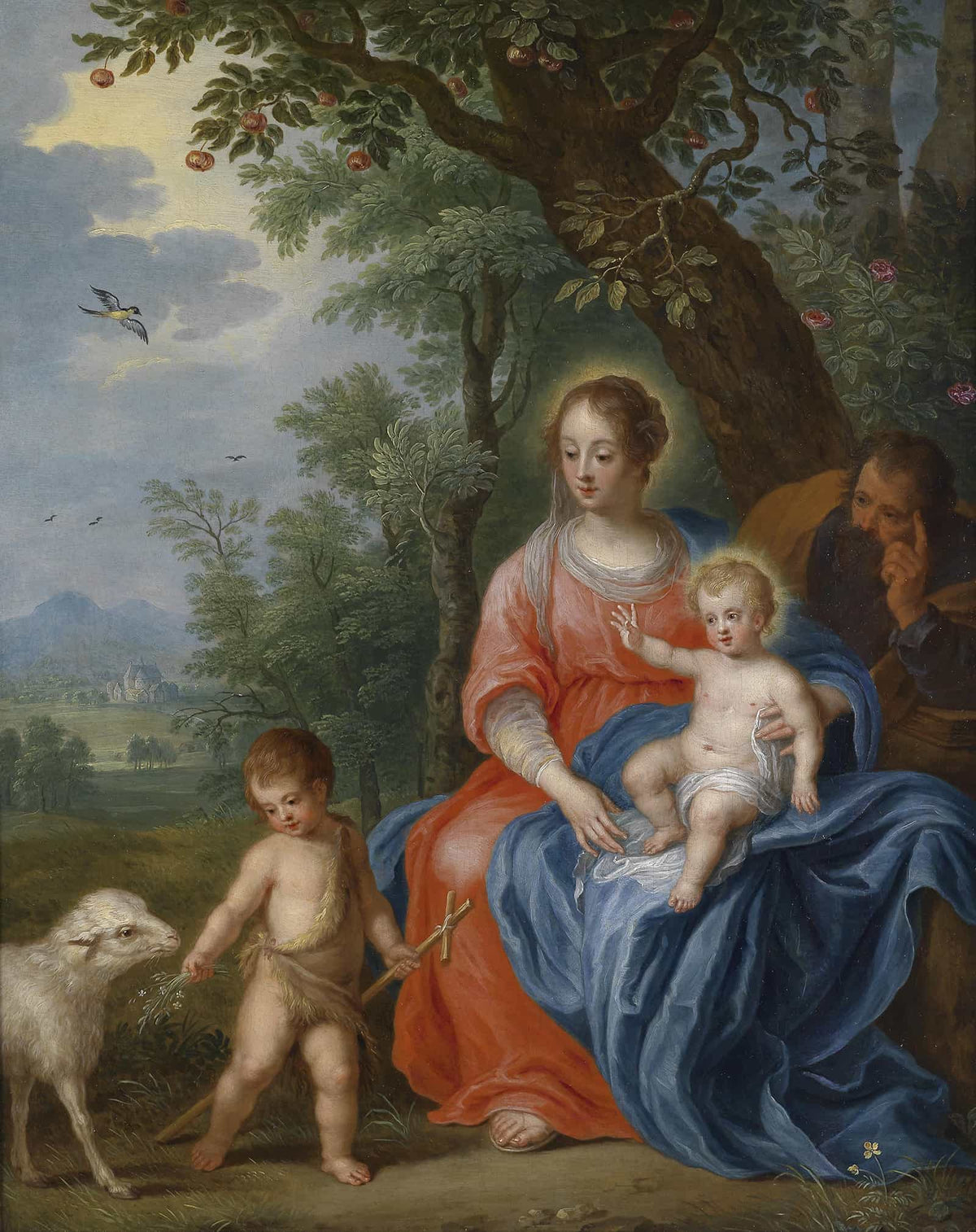 De Heilige Familie Met Johannes by Jan Brueghel The Younger
