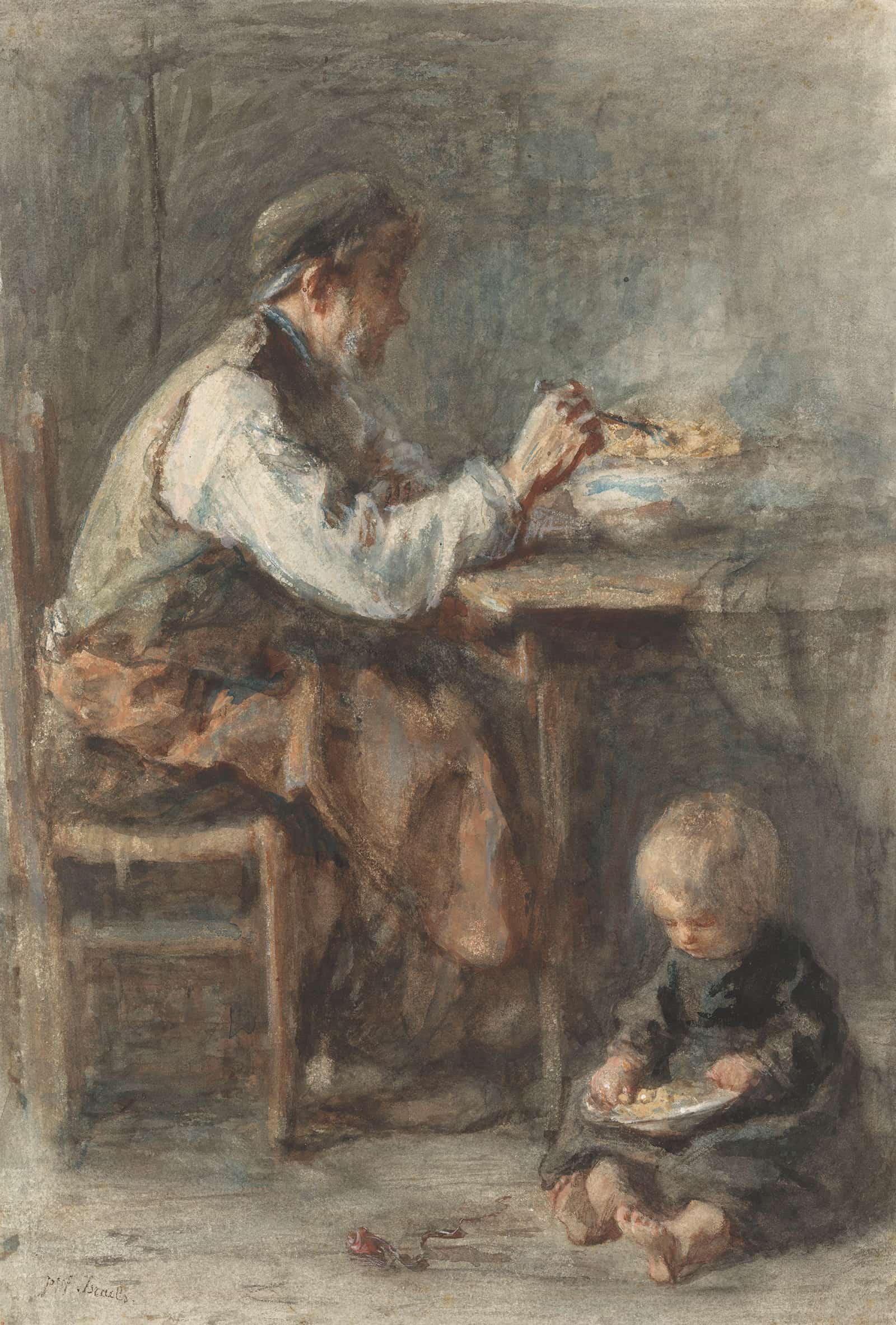 De Schoenmaker  by Jozef Israels