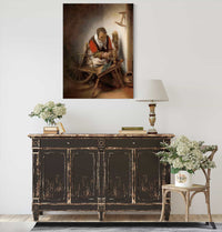 De Spinster  by Nicolaes Maes