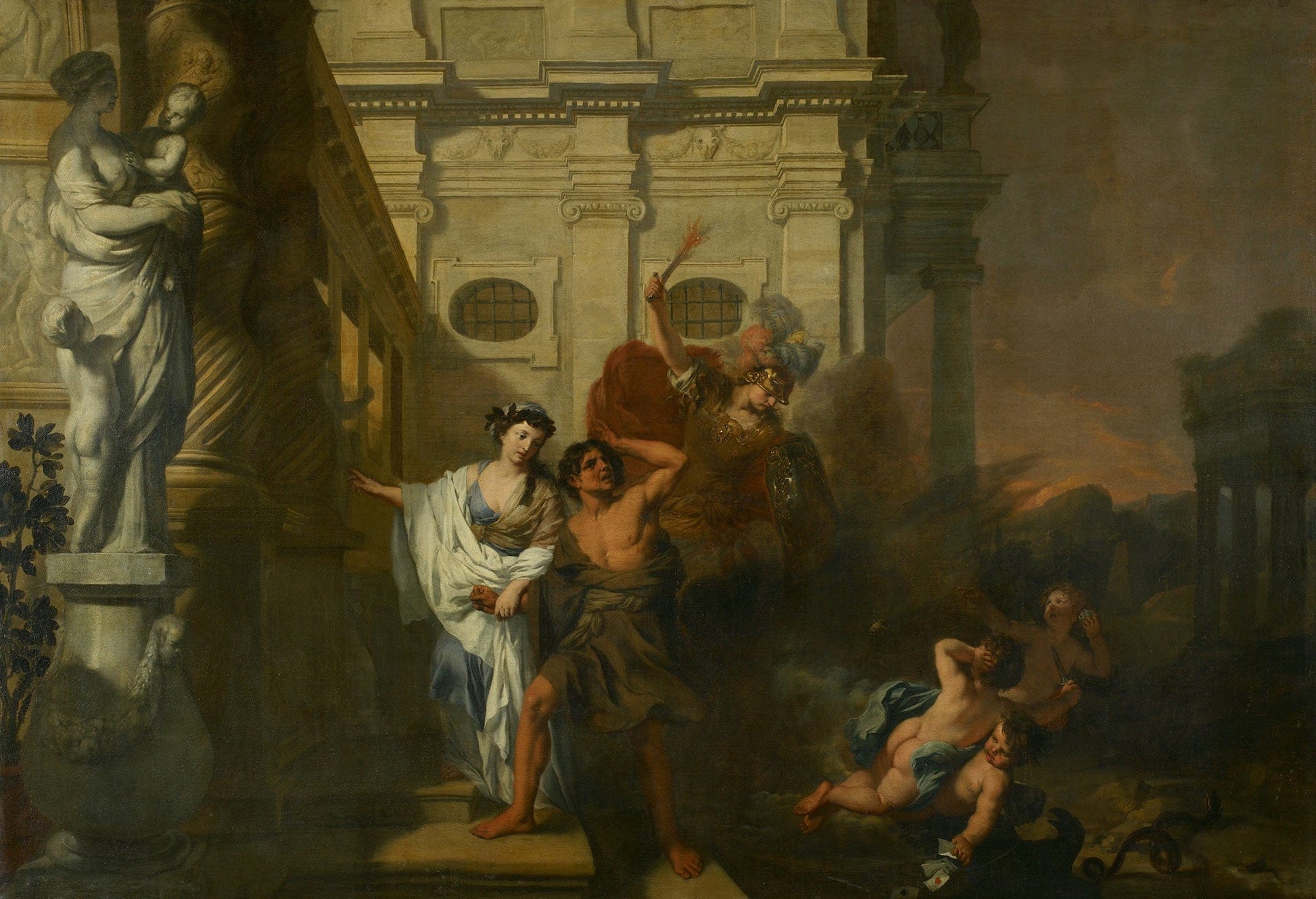 De Tuchtiging Leidt Een Behoeftige by Gerard De Lairesse