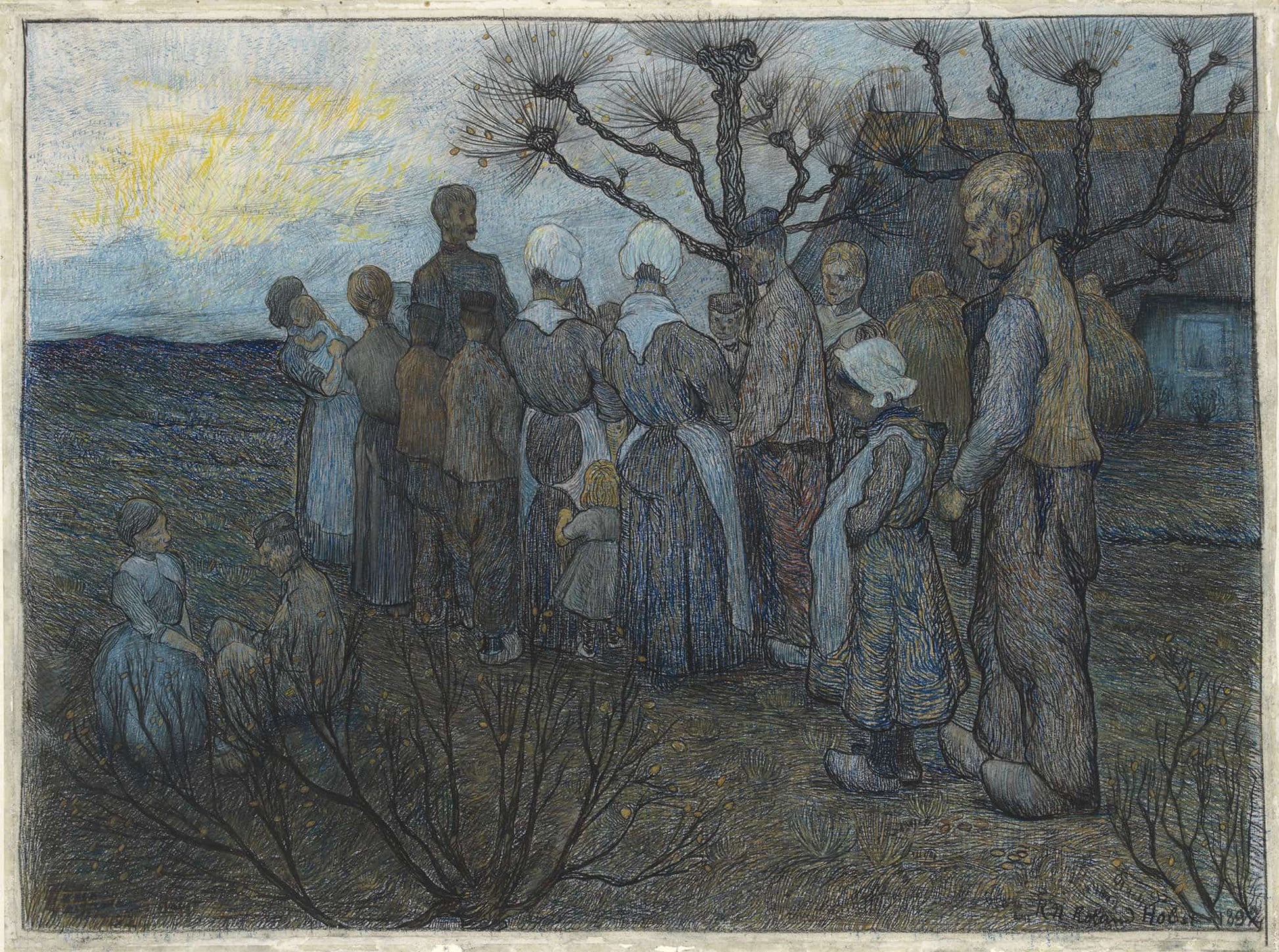 De Veldprediking by Richard Nicolaus Roland Holst