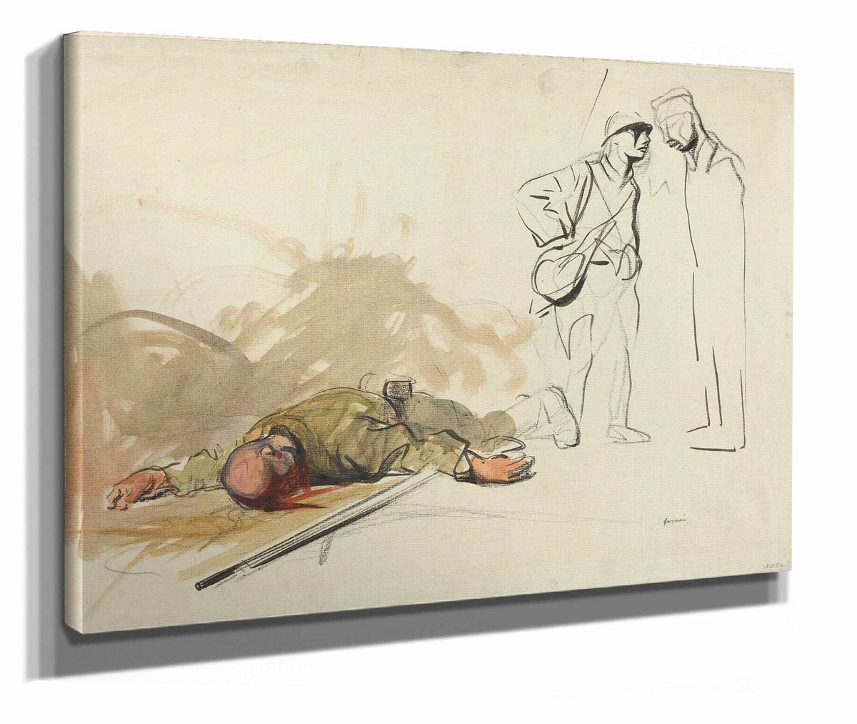 Dead German Soldier by Jean Louis Forain