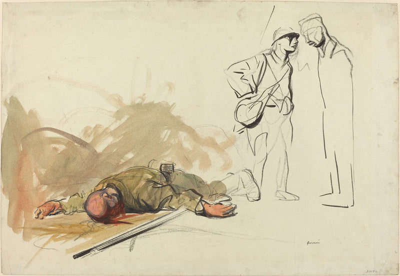 Dead German Soldier by Jean Louis Forain