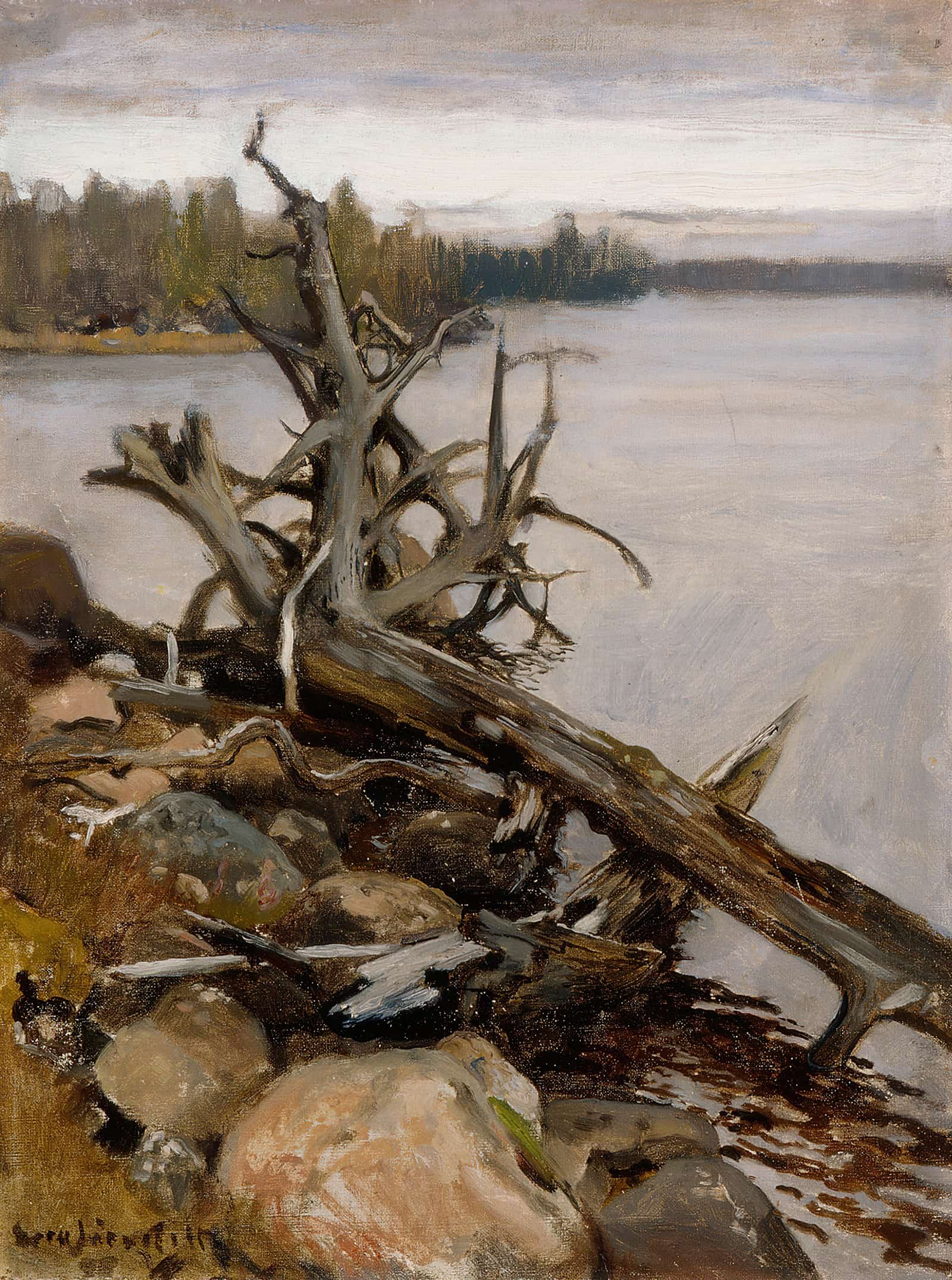 Dead Pine In The Water by Eero Jarnefelt
