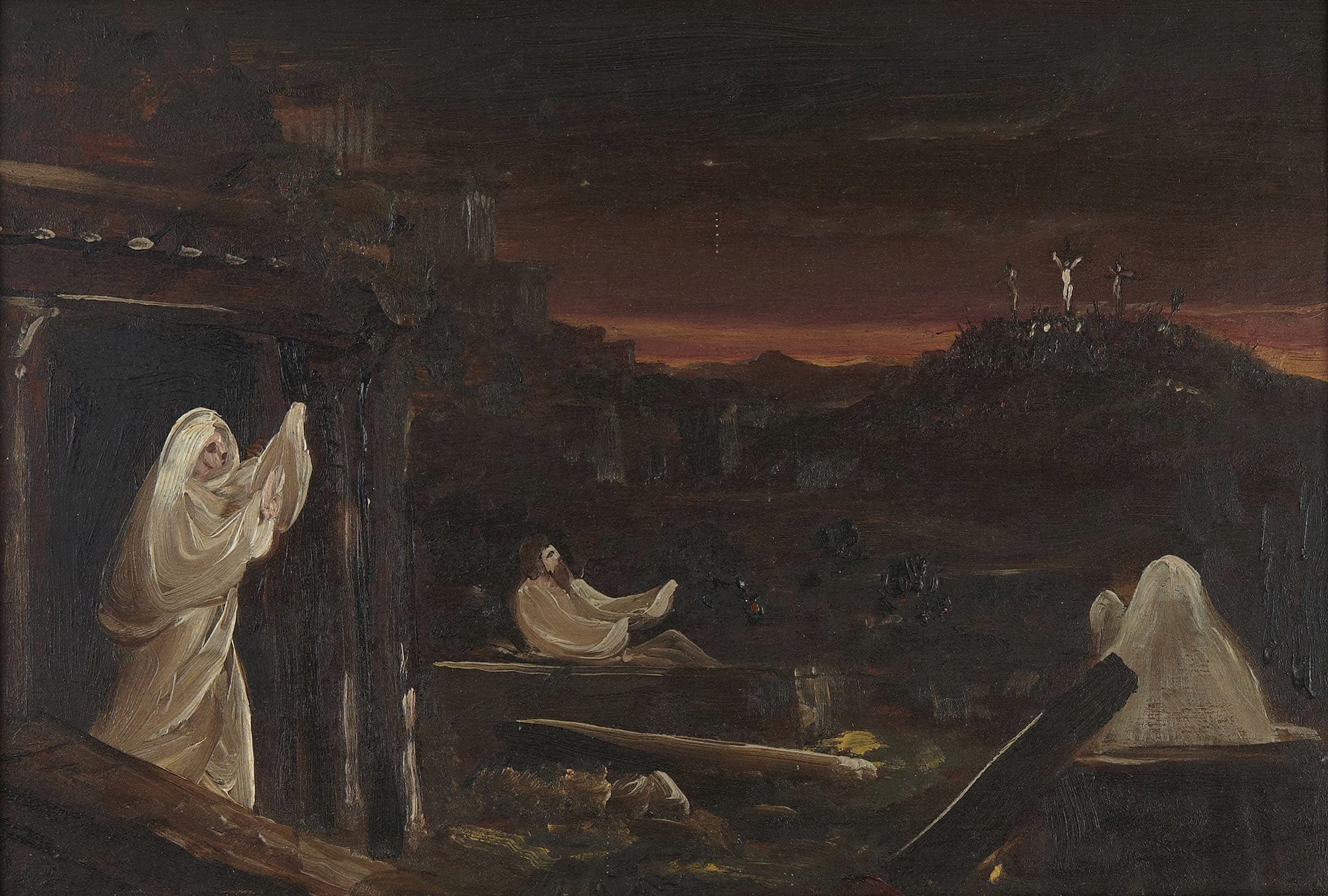 Dead Rising From Tombs by Thomas Cole