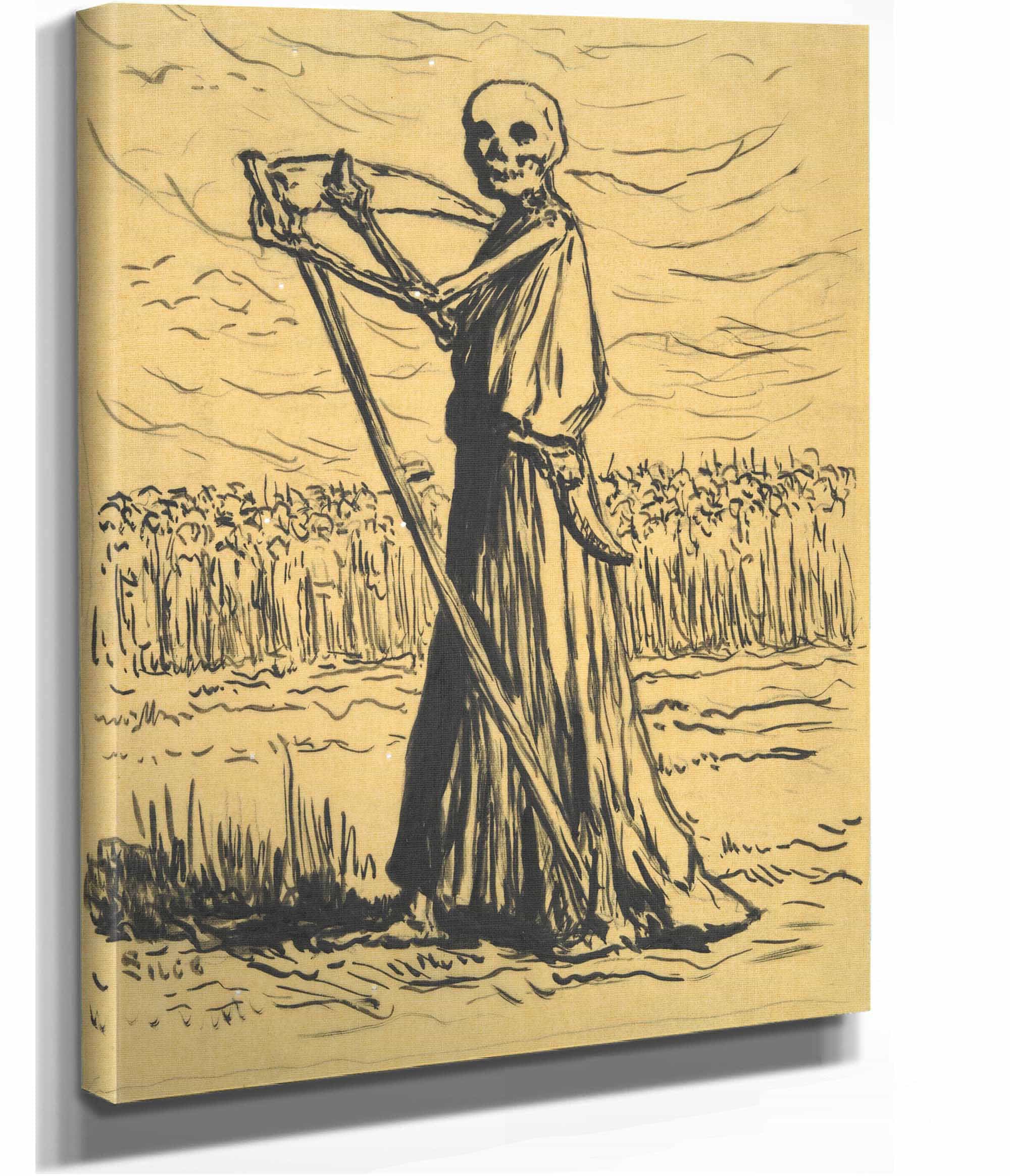 Death As A Reaper Late Th Early Th Century by Maximilien Luce