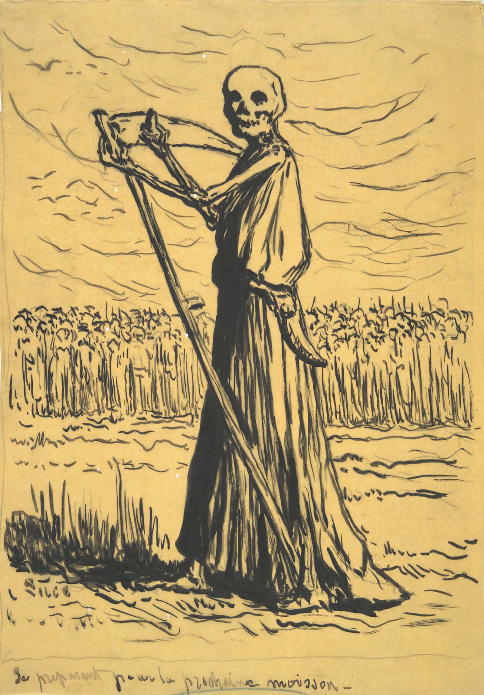 Death As A Reaper Late Th Early Th Century by Maximilien Luce