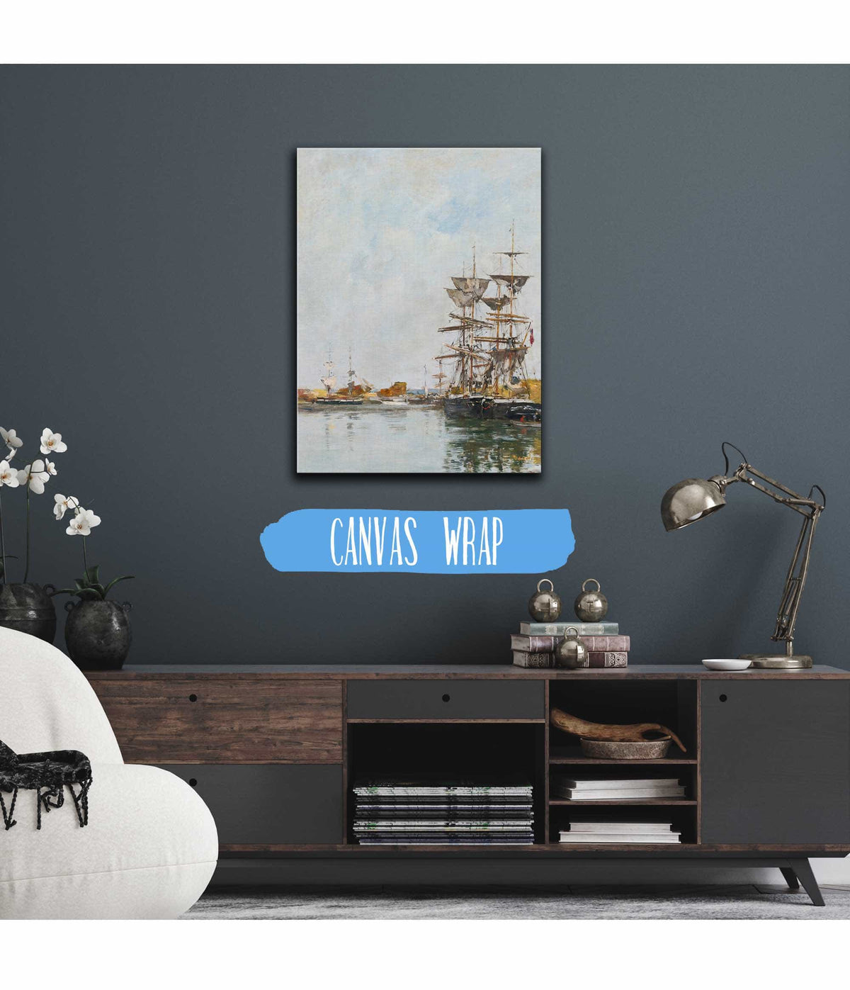 Deauville Le Basin by Eugene Boudin