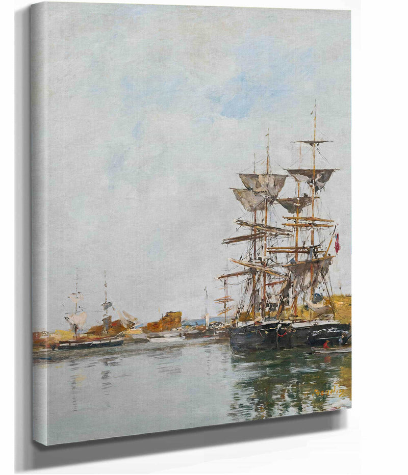 Deauville Le Basin by Eugene Boudin