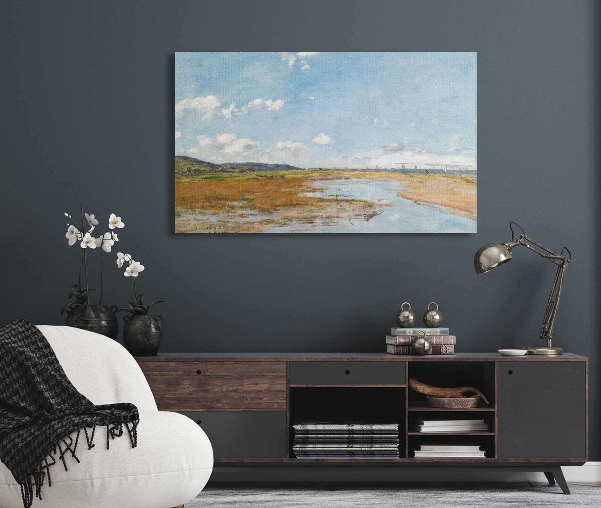 Deauville Le Rivage by Eugene Boudin