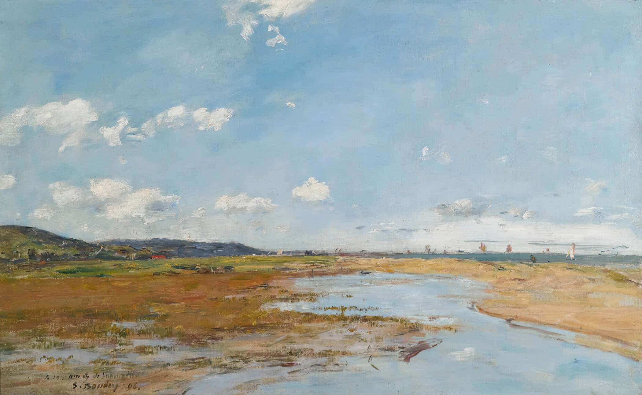 Deauville Le Rivage by Eugene Boudin