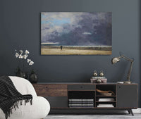 Deauville Maree Basse by Eugene Boudin