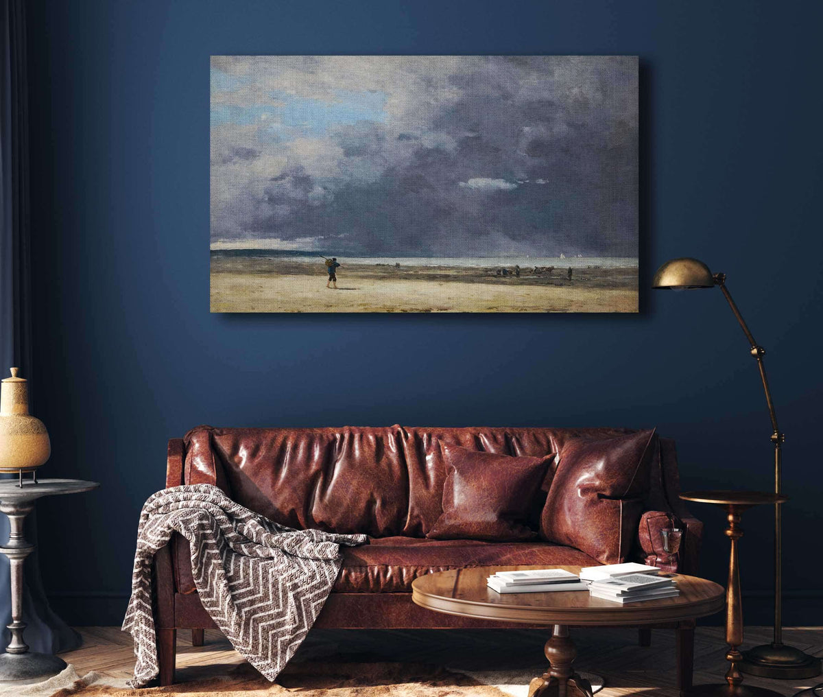 Deauville Maree Basse by Eugene Boudin