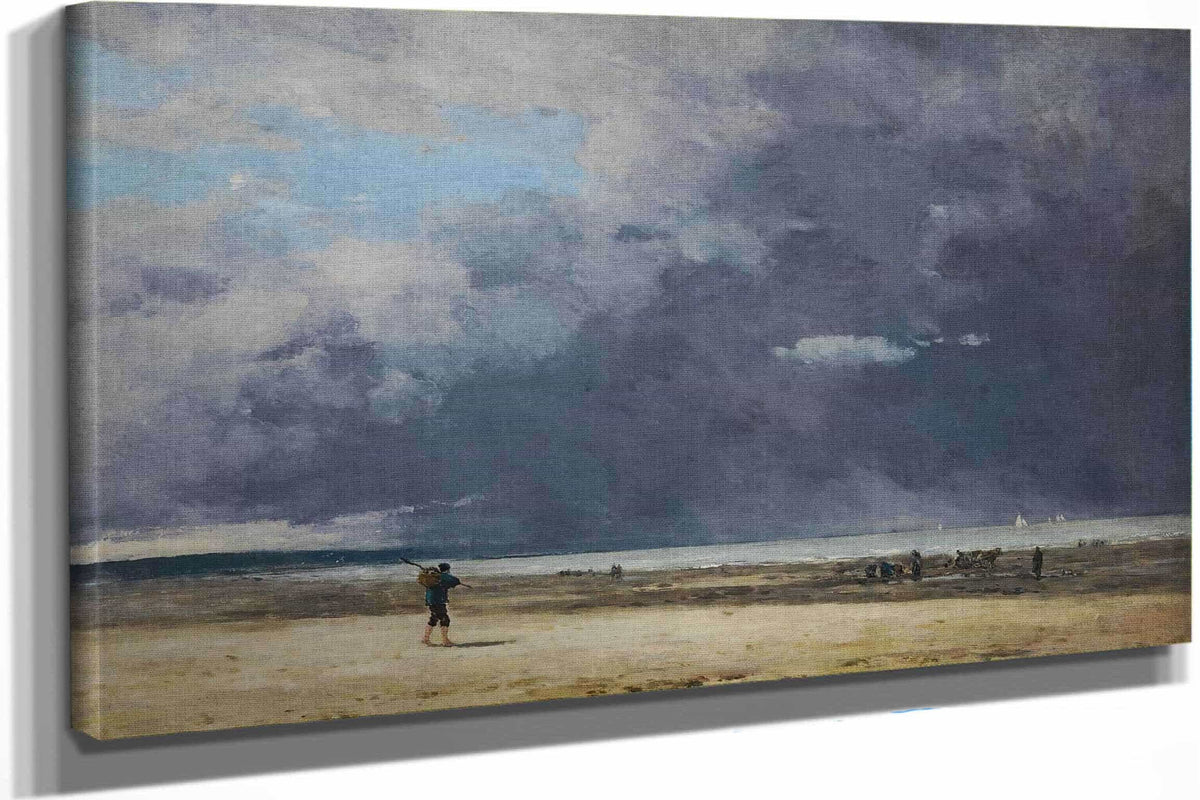 Deauville Maree Basse by Eugene Boudin