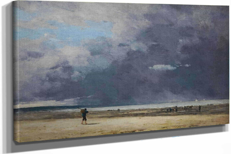 Deauville Maree Basse by Eugene Boudin