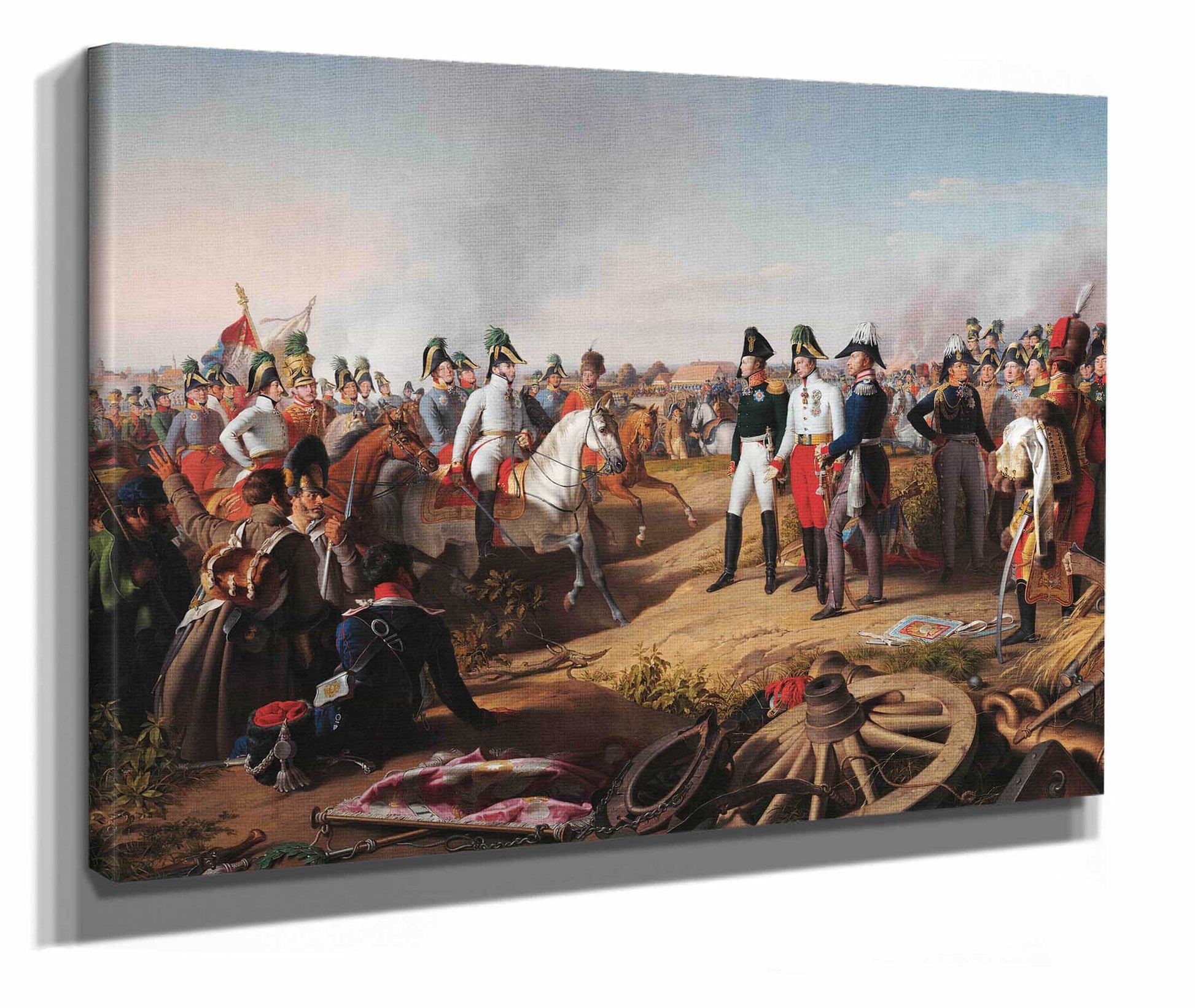 Declaration Of Victory After The Battle Of Leipzig On October by Johann Peter Krafft