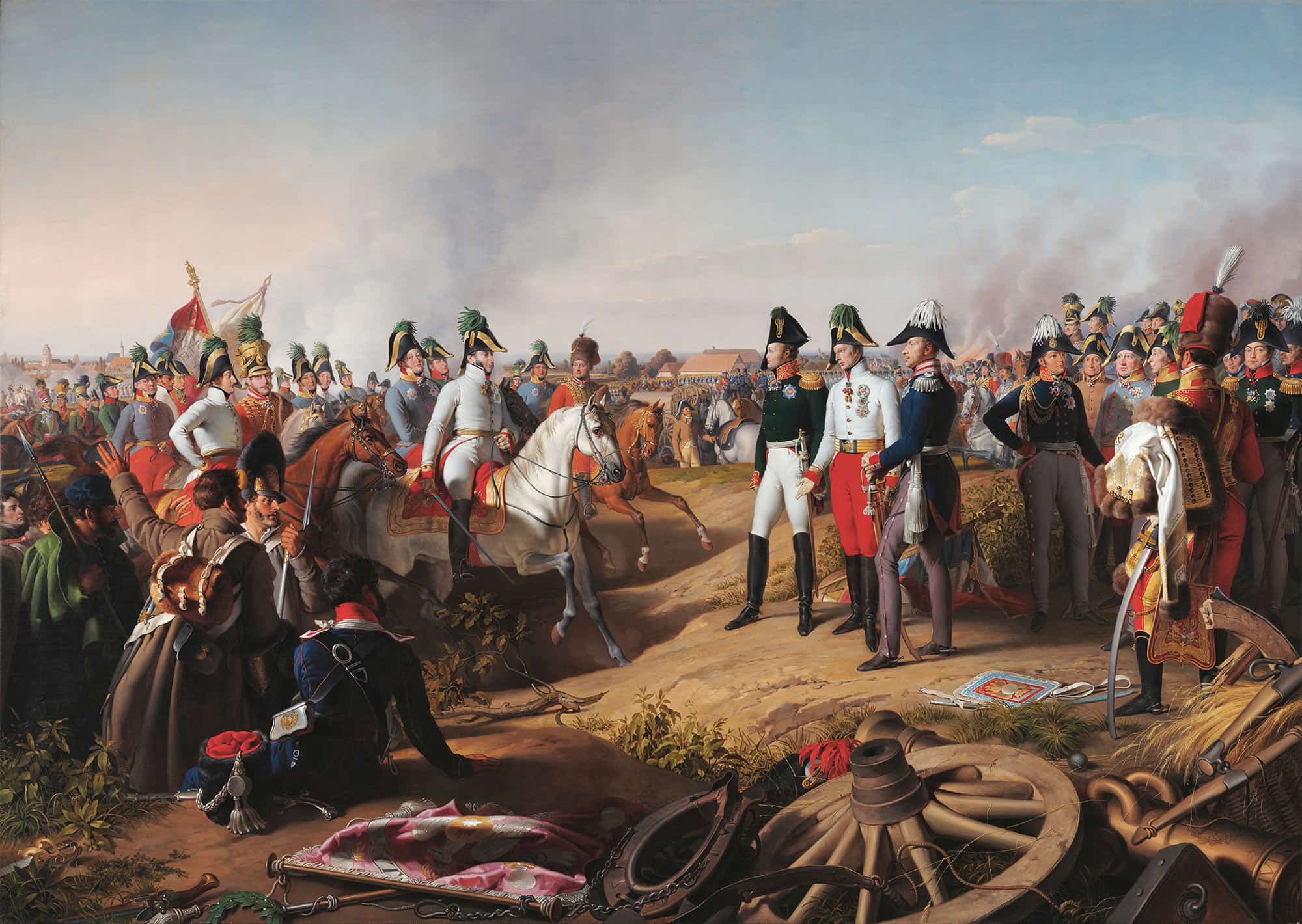 Declaration Of Victory After The Battle Of Leipzig On October by Johann Peter Krafft