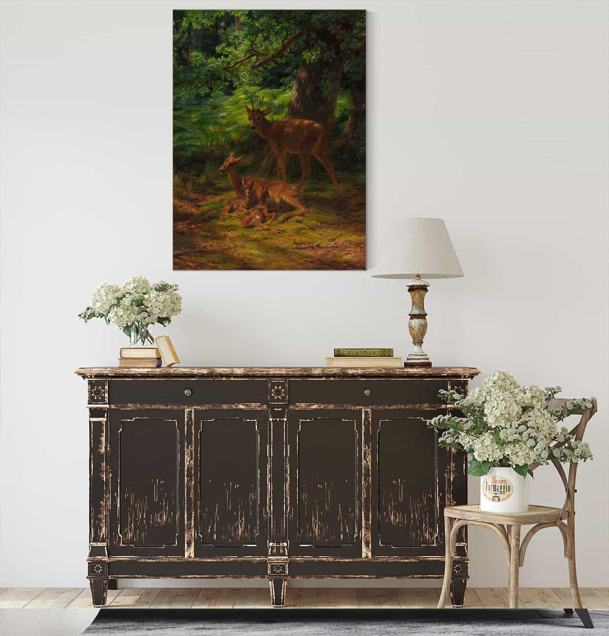 Deer In Repose by Rosa Bonheur