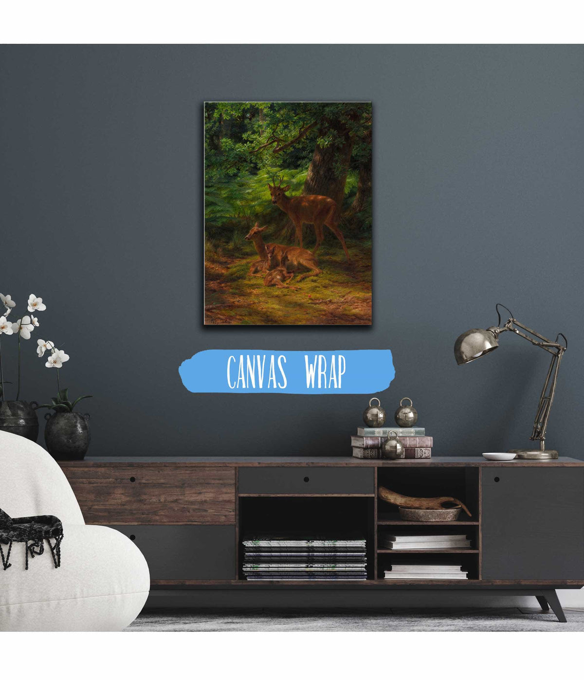 Deer In Repose by Rosa Bonheur