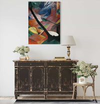 Deer In The Forest Ii by Franz Marc