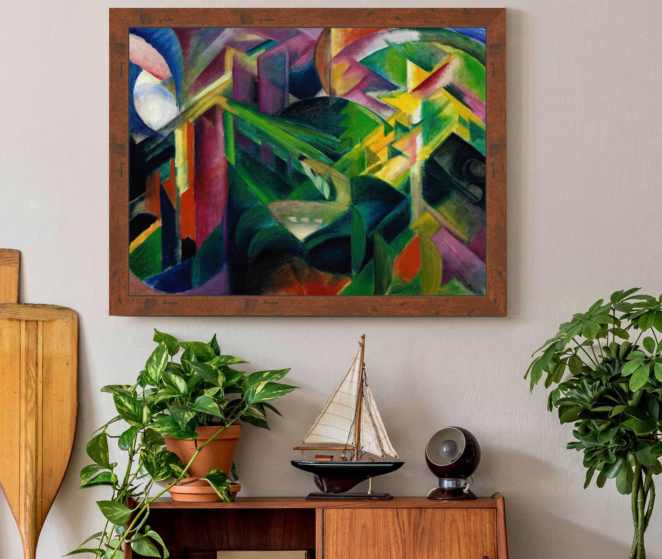 Deer In The Monastery Garden by Franz Marc