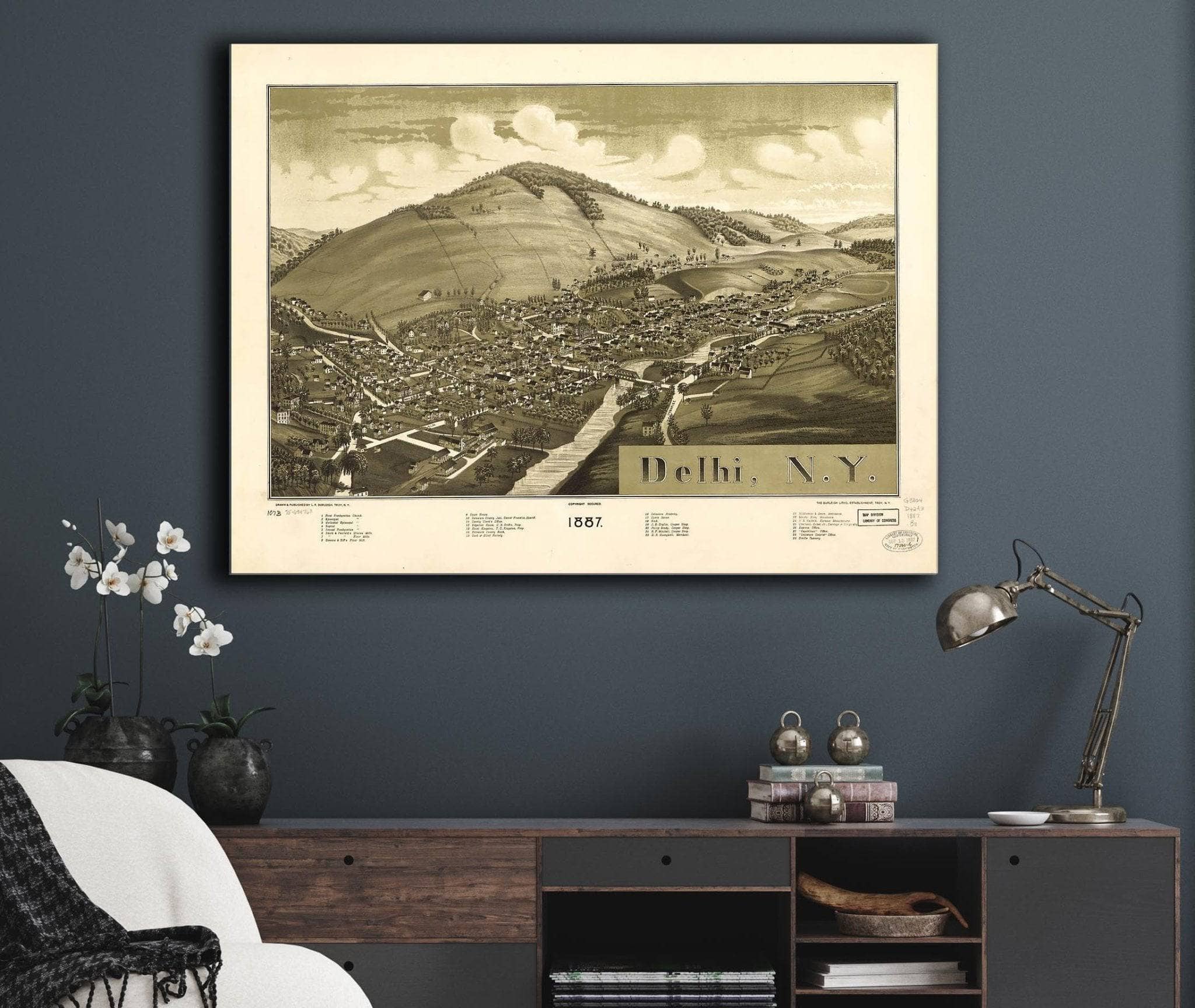 Delhi Ny 1887 State of New York
