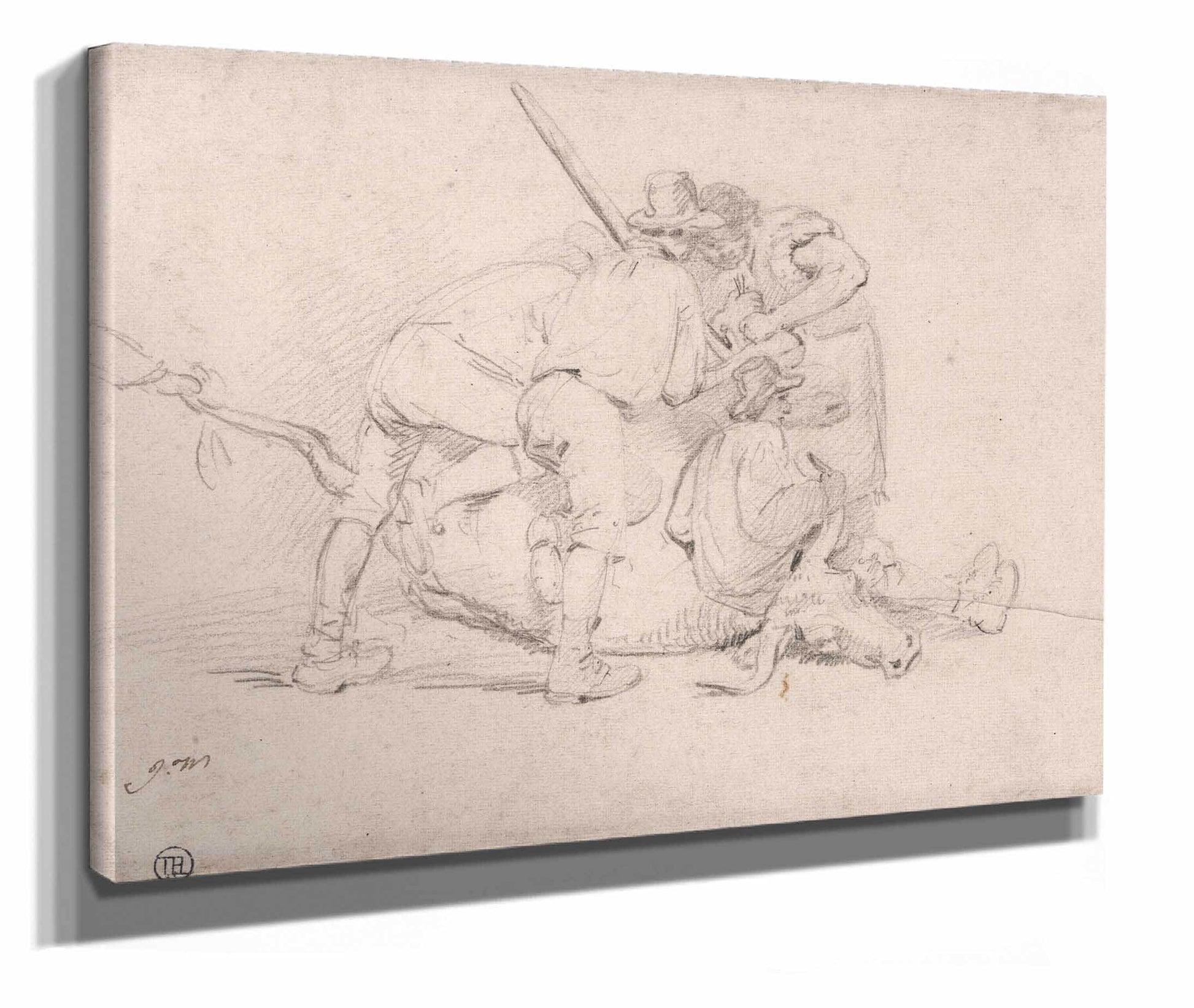 Delivering A Calf by James Ward